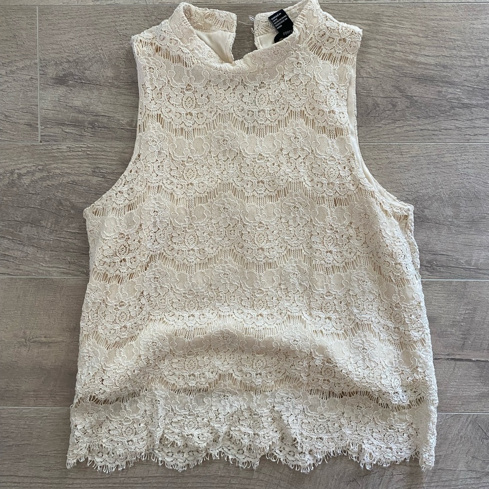 Lace halter top